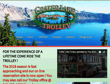 Tablet Screenshot of craterlaketrolley.net